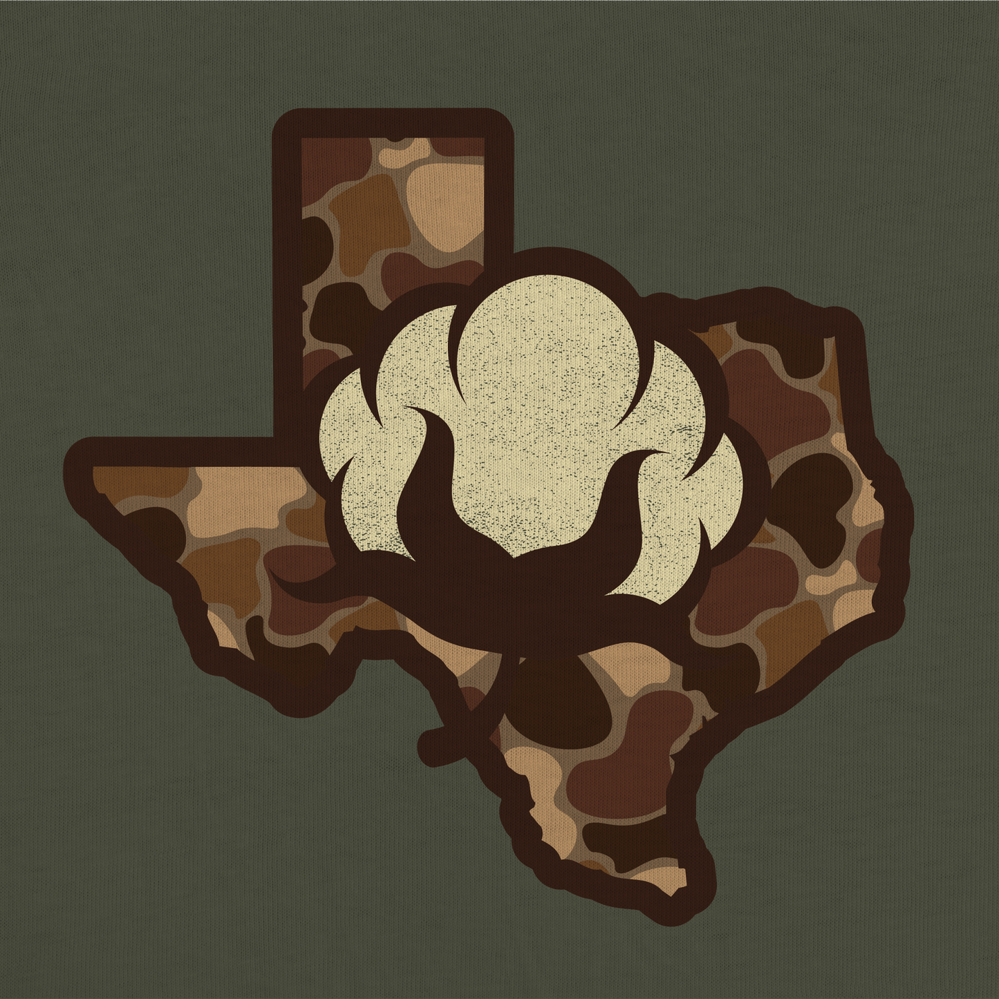 Cotton Row Outdoors Texas Camo Short Sleeve Tee