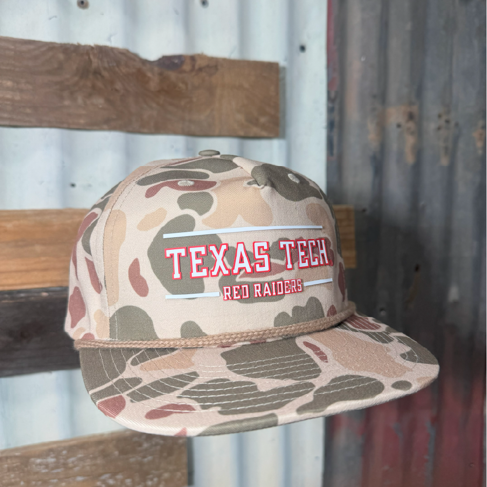 Texas Tech Red Raiders Desert Camo Rope Snapback Hat