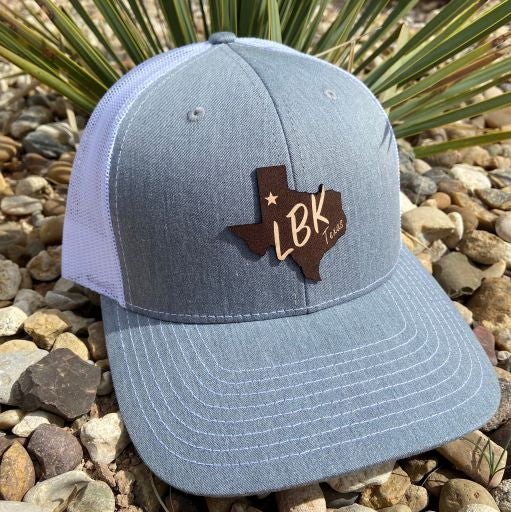 LBK Texas Leather Patched Cap