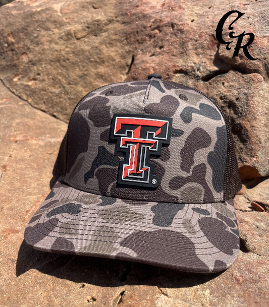 Texas Tech PVC Patch Duck Camo