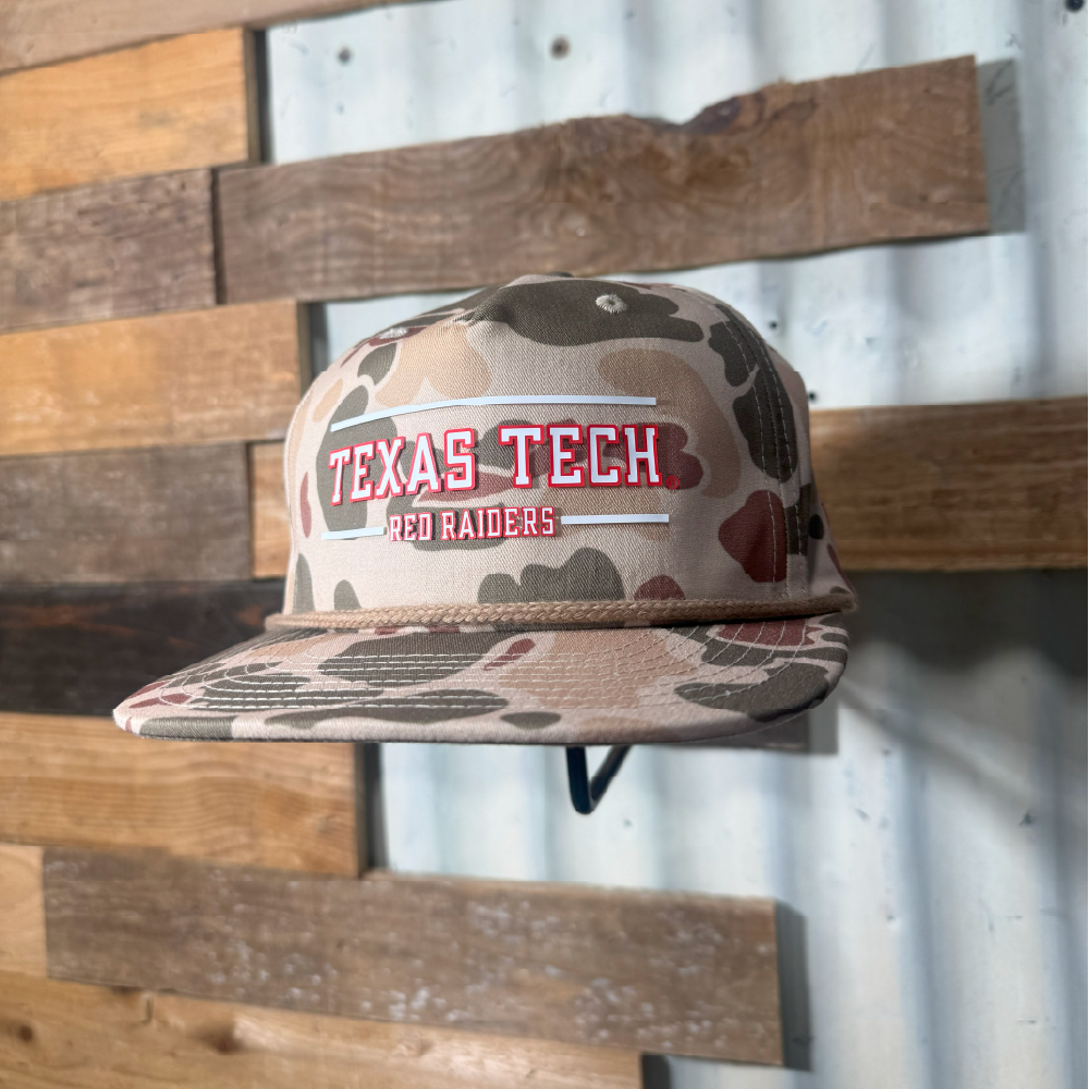 Texas Tech Red Raiders Desert Camo Rope Snapback Hat