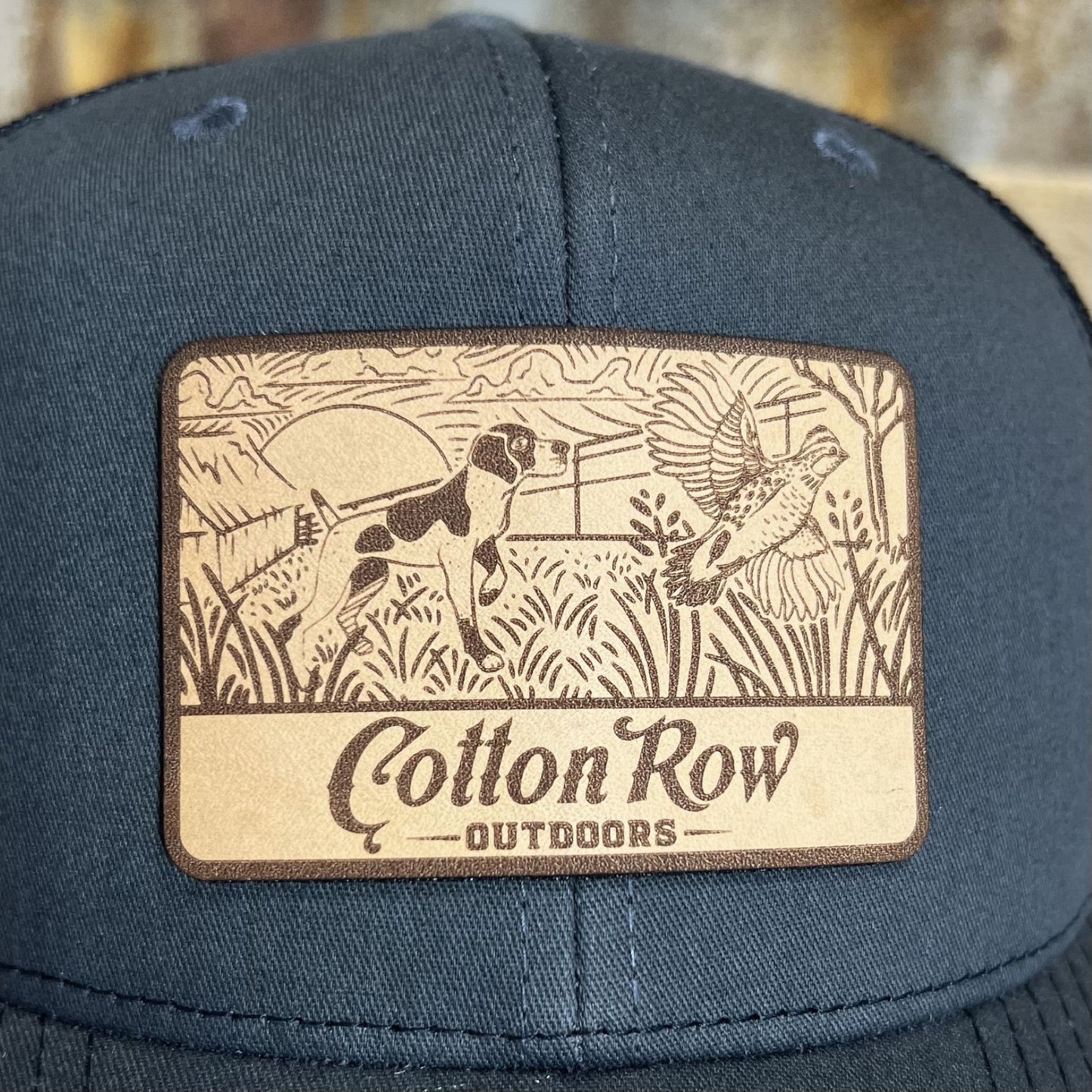 Bird Dog Leather Patch Cap