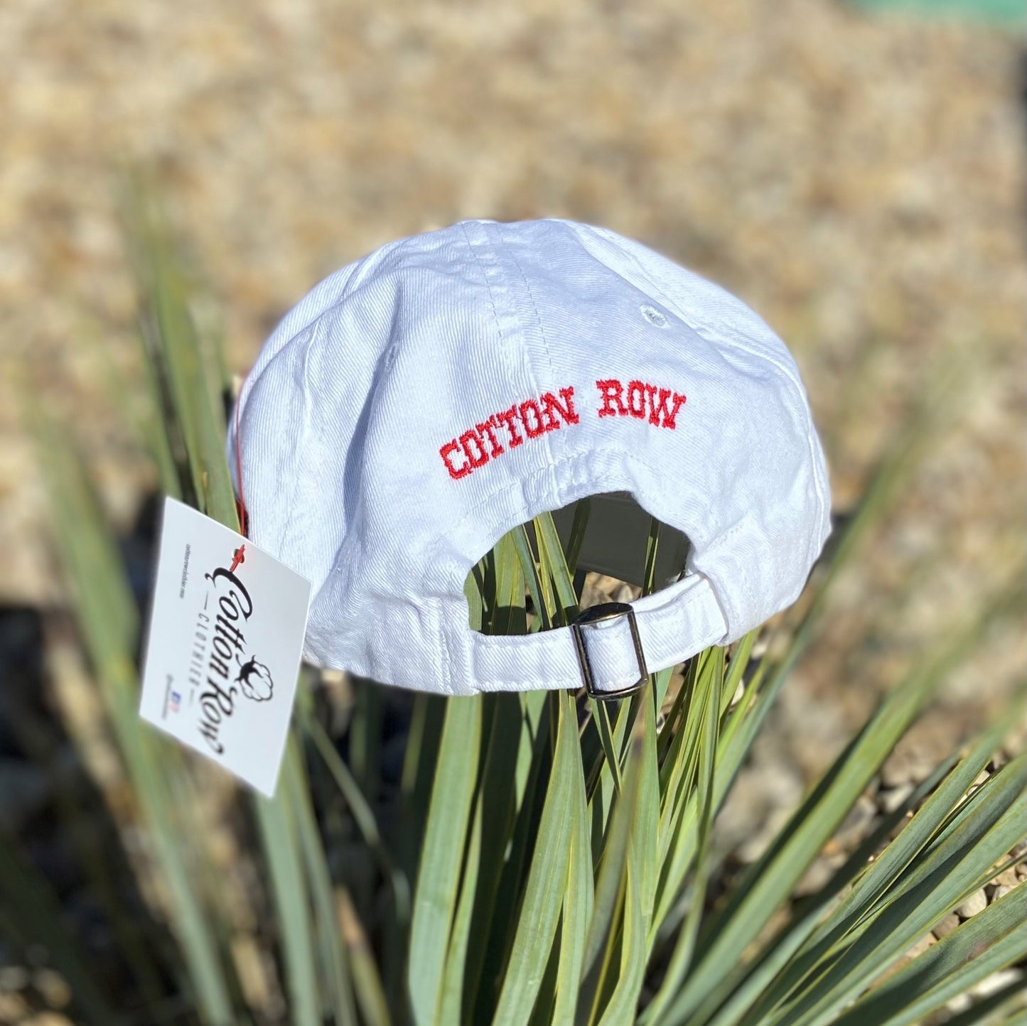 White Signature Logo- Texas Tech Cap