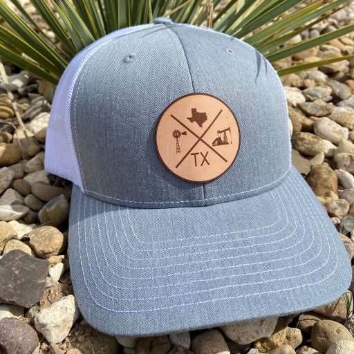 Texas Elements Leather Patched Cap